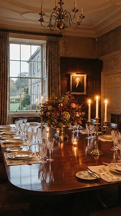 Dovecliff Hall restaurant page on mobile