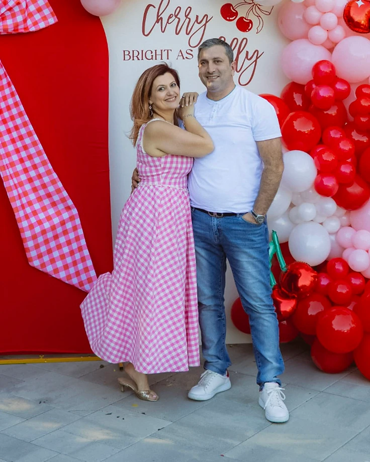 GlamBooth owners Meri and Tiko at a family celebration.