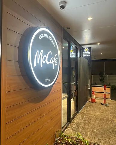 Illuminated signage installation