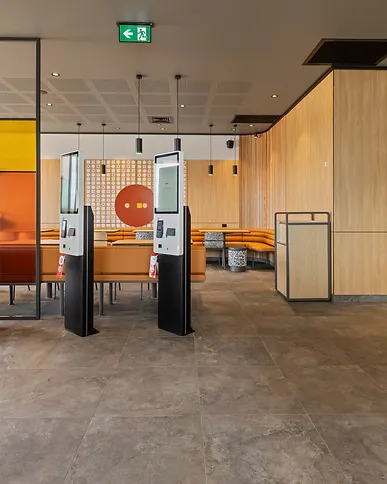 Retail counter fitout with integrated lighting