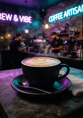 Specialty Coffee ad creative example
