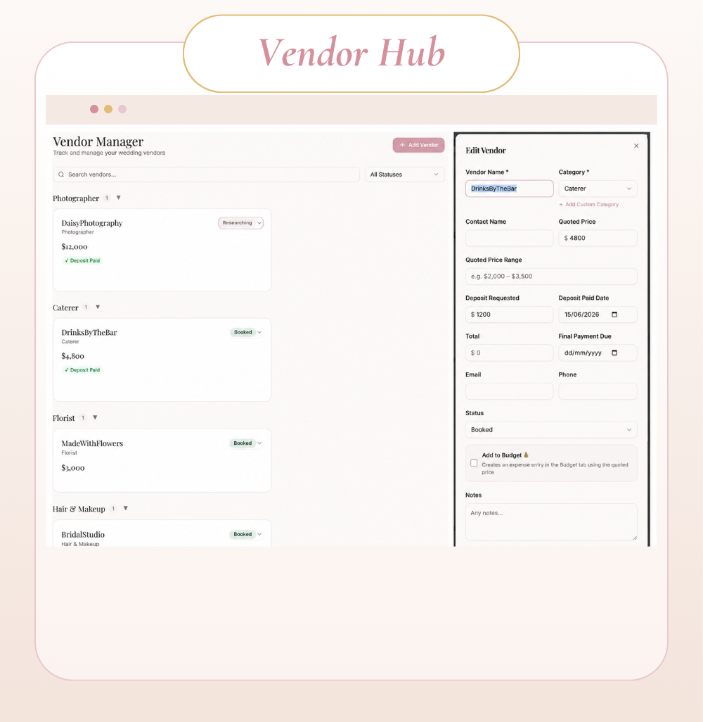 Vendor Hub