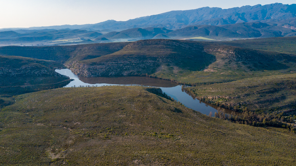 Karoo mountain landscape at golden hour