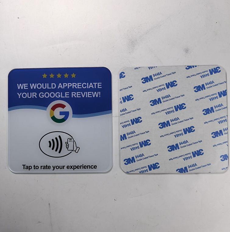 White NFC Review Card