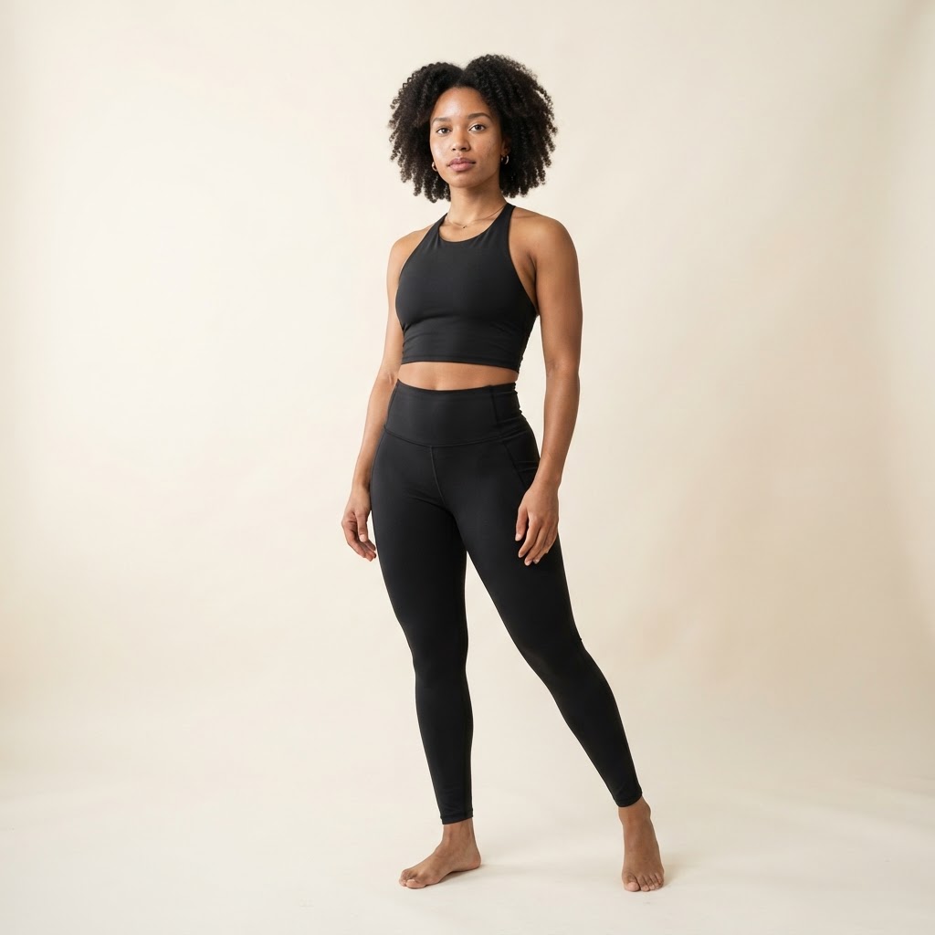 Self Made Halter Crop — Black
