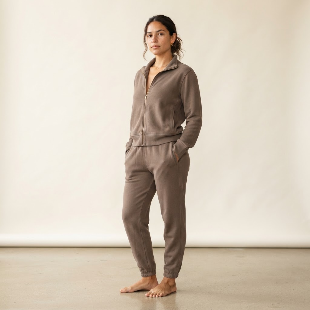 Self Made Tracksuit Set — Taupe