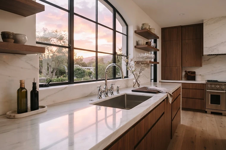 Pristine residential kitchen