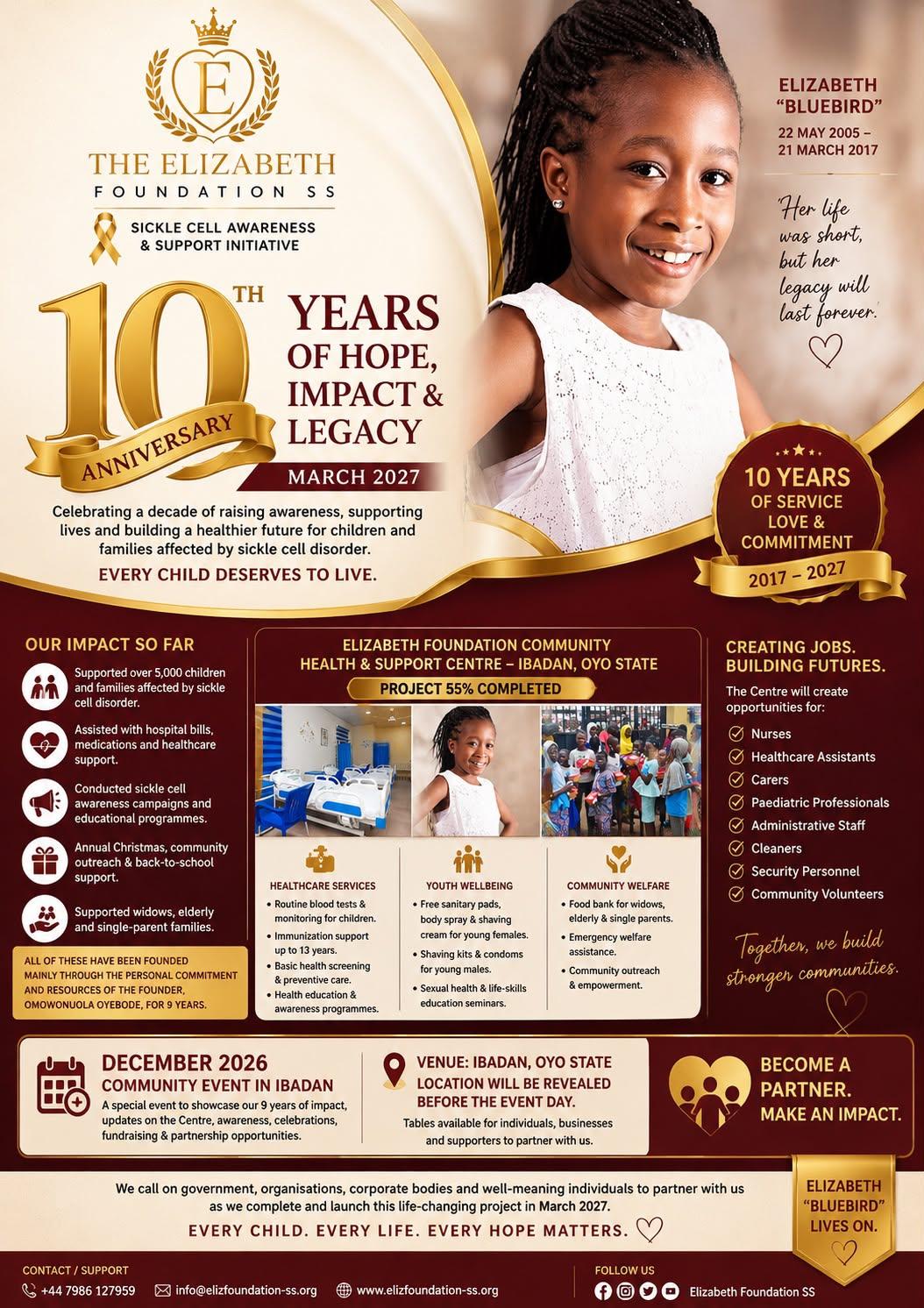 10 Years of Hope, Impact & Legacy - Foundation Overview