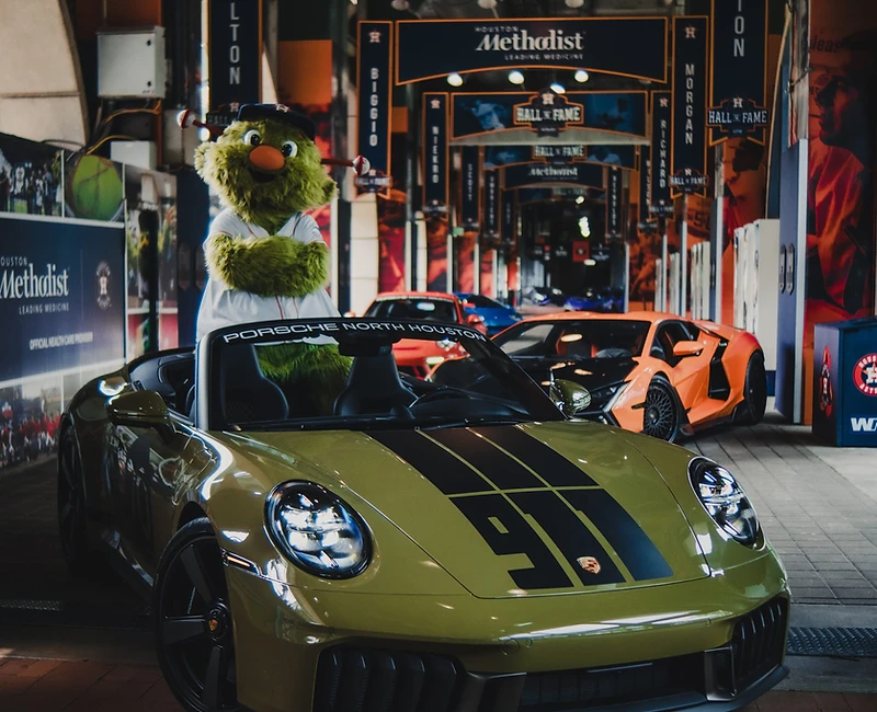 Precision details of a classic performance car