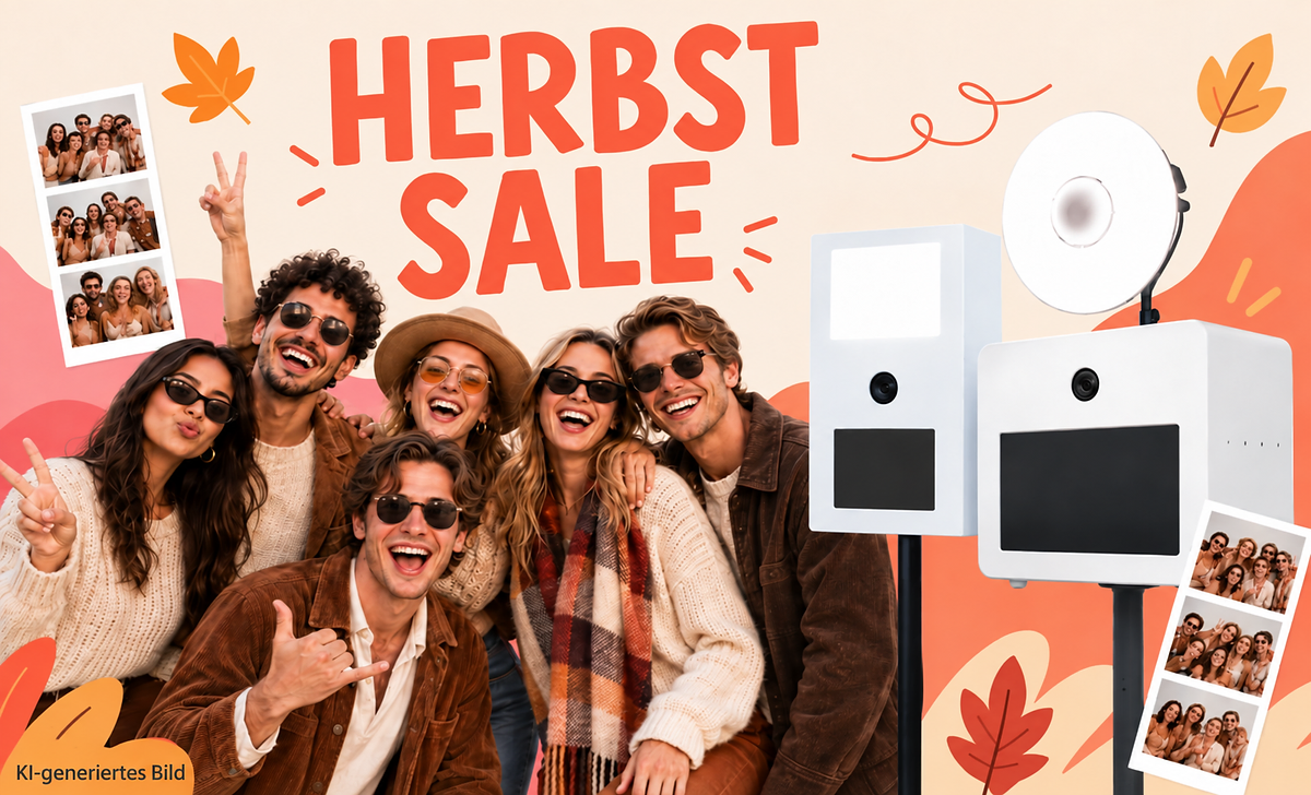 Snapify Herbst-Sale: Fotoboxen und feiernde Gäste