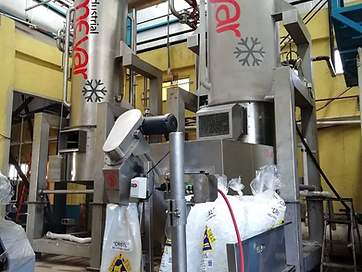 Planta de hielo 60 ton/día — Hielo cilíndrico — instalación industrial MEYAR