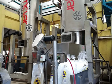Planta de hielo 60 ton/día — Hielo cilíndrico — instalación industrial MEYAR 1