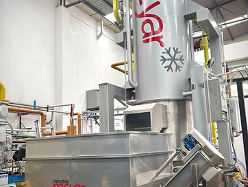 Máquina de hielo industrial MEYAR® de 30 toneladas — instalación industrial MEYAR