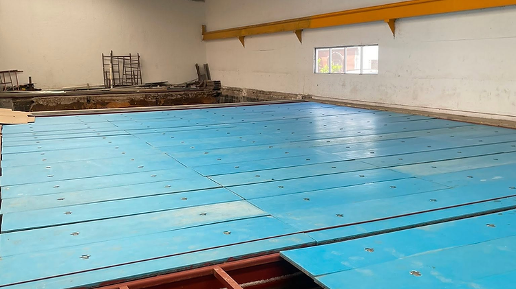 Tanque productor de hielo en barra — 510 barras/día — instalación industrial MEYAR