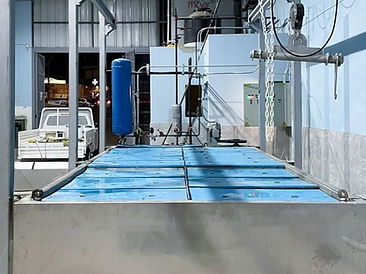 Planta de hielo en barra 2.5 ton/día — Barras de 50 kg — instalación industrial MEYAR 2