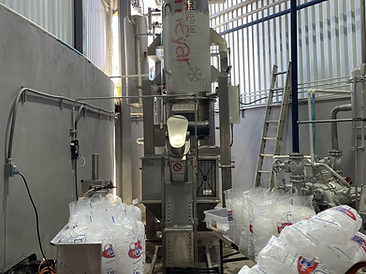Máquina de hielo cilíndrico de 10 toneladas — Baja California Sur — instalación industrial MEYAR 1