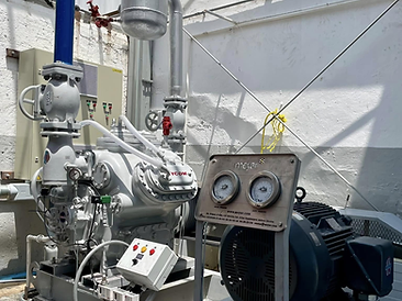 Planta de hielo cilíndrico 30 ton/día — Acero inoxidable — instalación industrial MEYAR 3