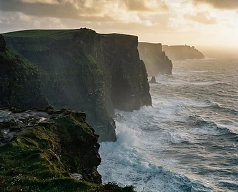 The Cliffs of Moher on Ireland's Wild Atlantic Way, moody and grand