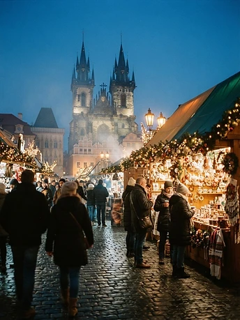 European Christmas Markets — A speciality. Mulled wine, twinkling stalls, and old towns turned luminous.