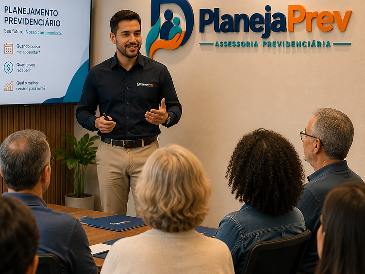 Palestra de planejamento previdenciário da PlanejaPrev