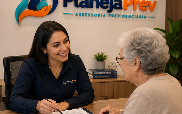 Consultora da PlanejaPrev em atendimento individual