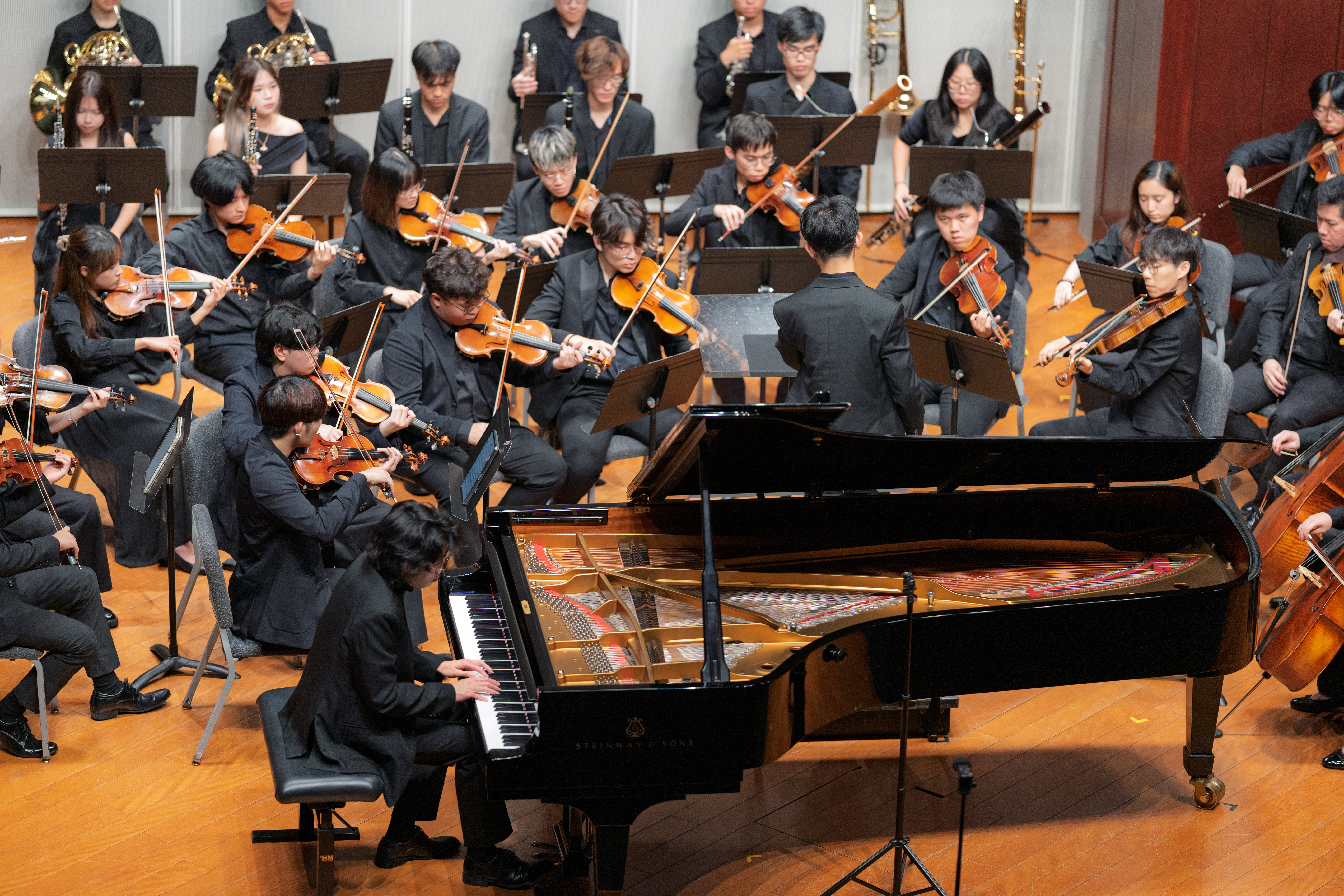 Ho Yu-To as soloist with the CUHK Student Orchestra