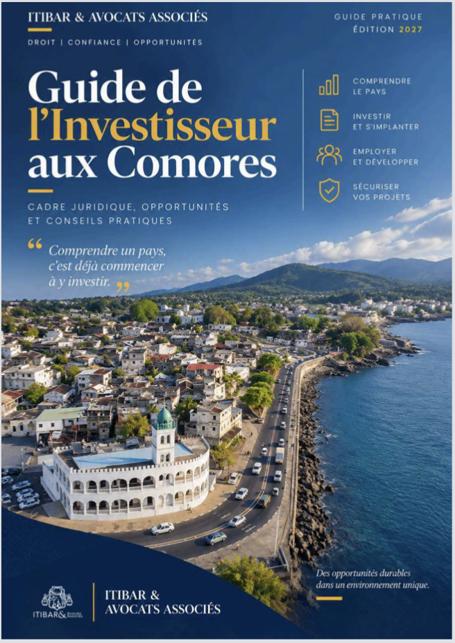Couverture — Guide de l'investisseur aux Comores — Édition 2027
