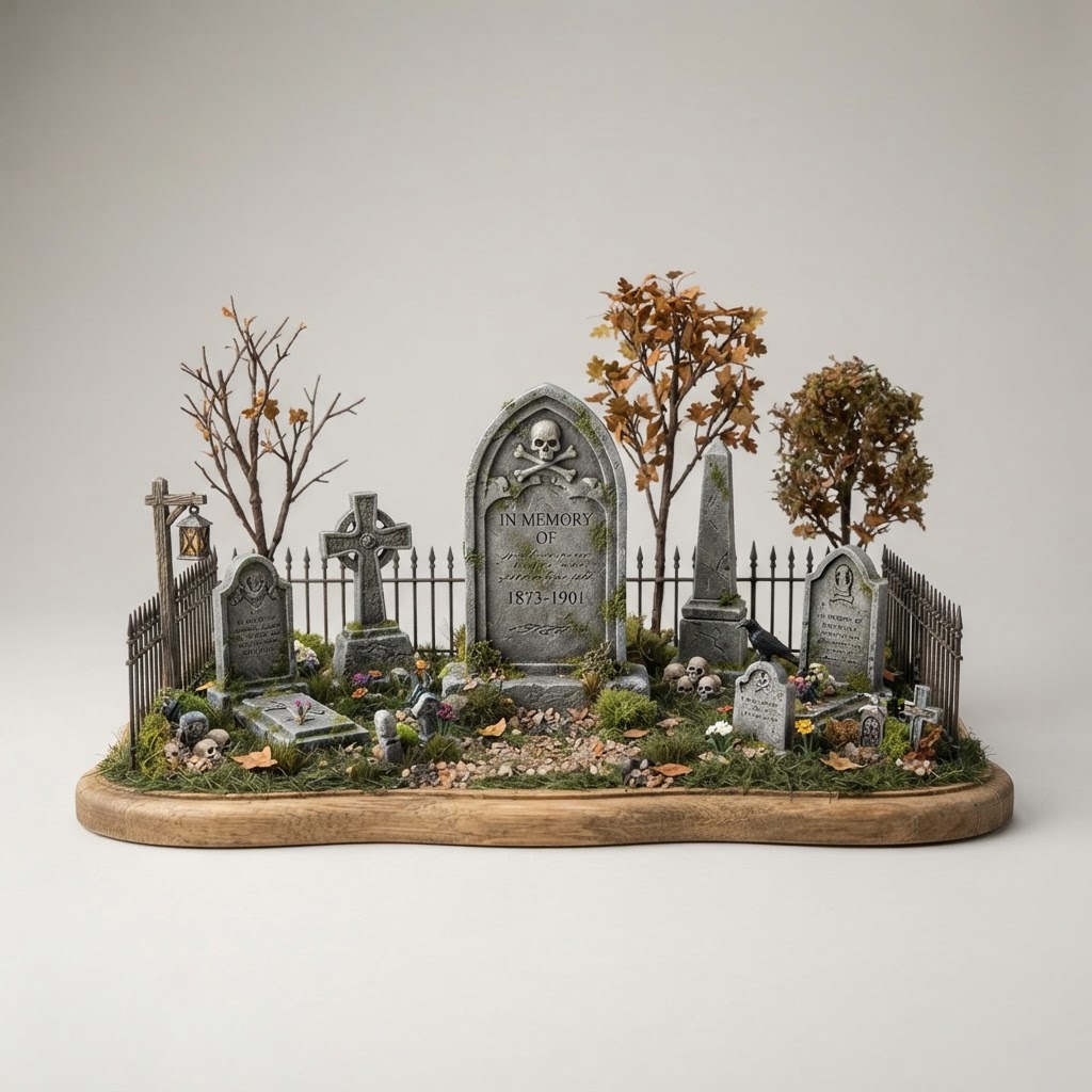 Medium Tombstones & Graveyard