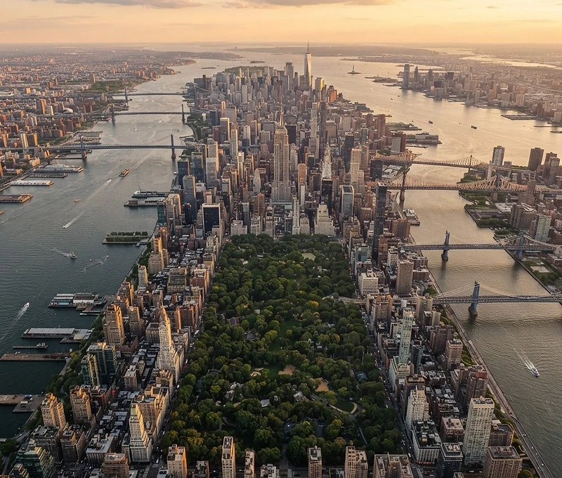 Aerial view of Central Park, Manhattan