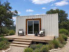 Anchorwrx 20 Series container cabin on open land