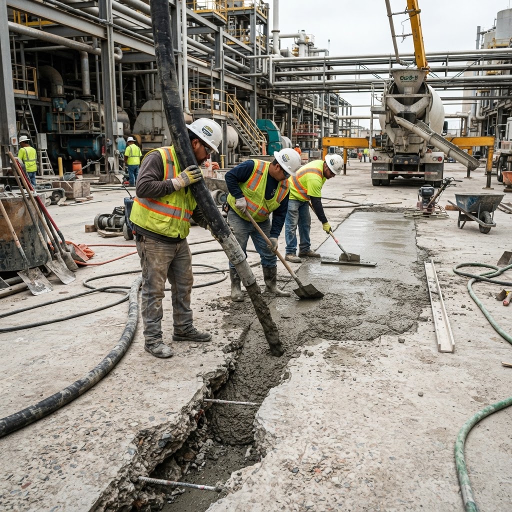 Concrete Pour Back