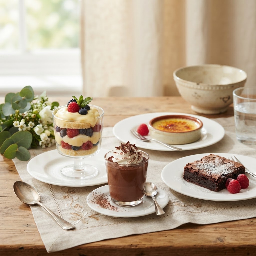 Assorted cakes and pastries