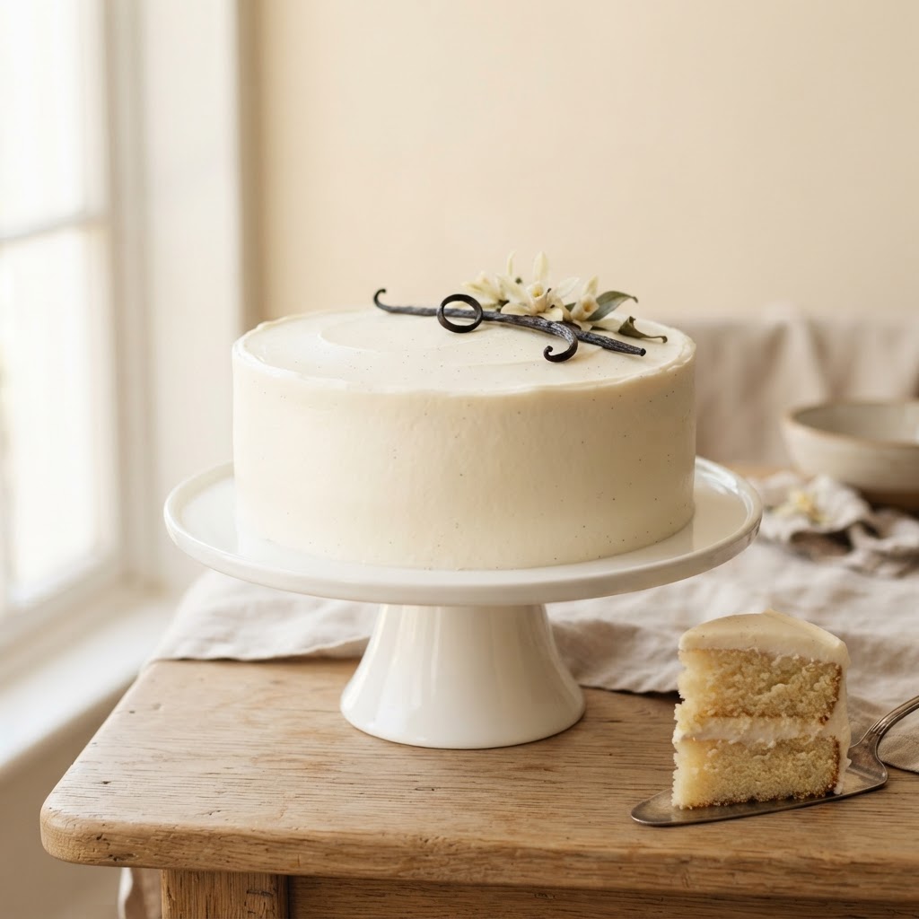 Vanilla cake at Data Sweets and Bakers