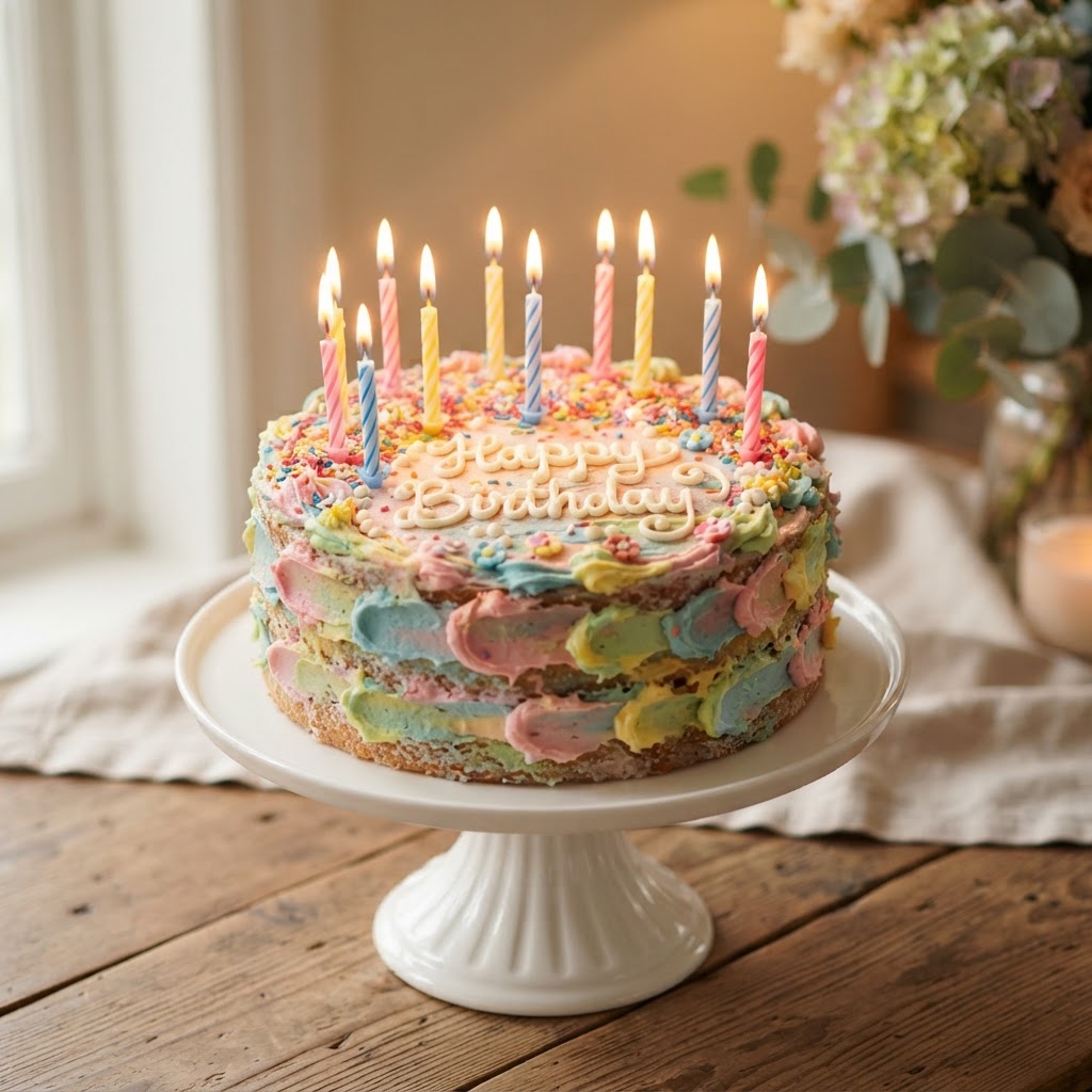 Birthday cake at Data Sweets and Bakers