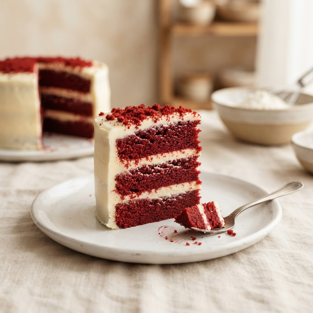 Red velvet cake at Data Sweets and Bakers