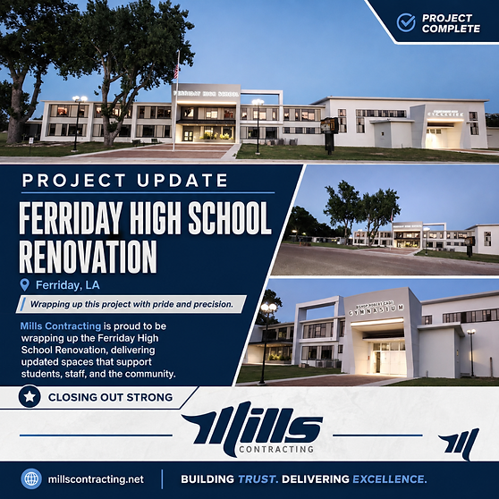 Project Update — Ferriday High School Renovation