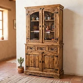 Mueble de madera tallada