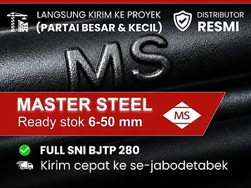 Besi Beton Polos Master Steel Full SNI