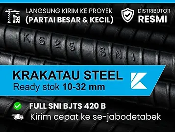 Besi Beton Ulir Krakatau Steel Full SNI