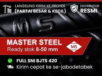 Besi Beton Ulir Master Steel Full SNI
