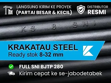 Besi Beton Polos Krakatau Steel Full SNI