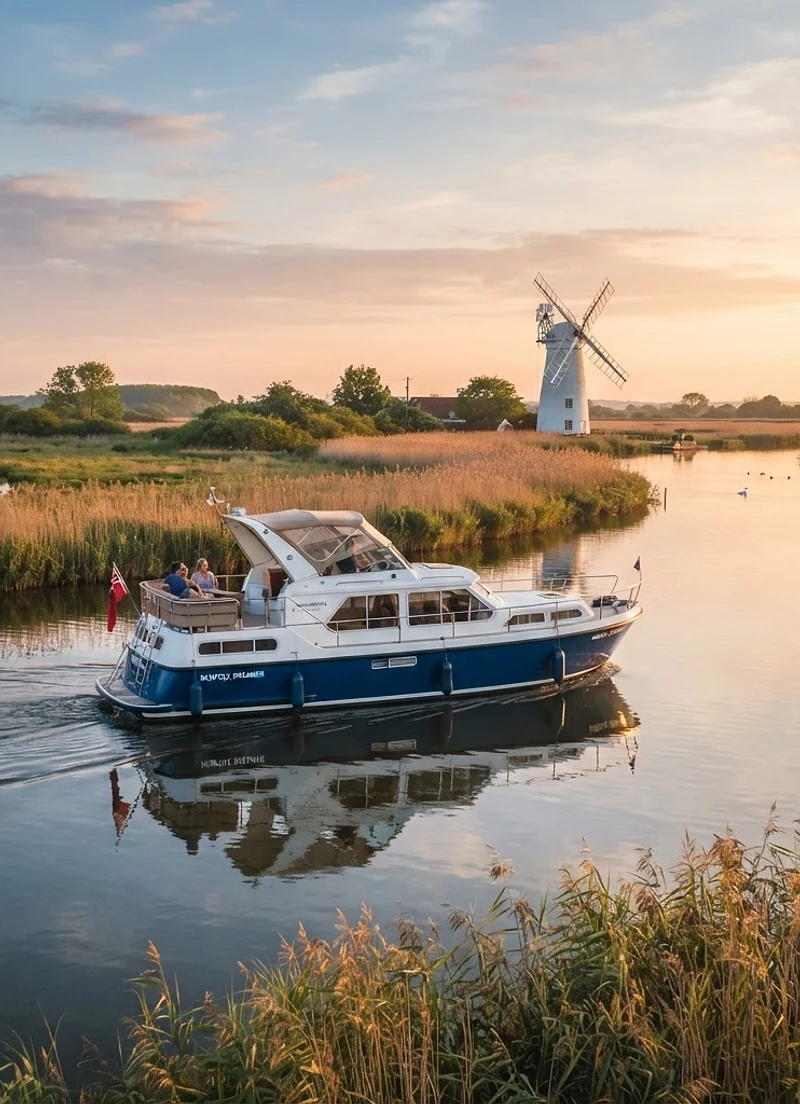 Richardsons RC45 cruiser on the Norfolk Broads