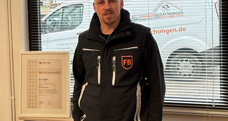 Juri Friman, Dachdeckermeister und Geschäftsführer von Friman Bedachungen