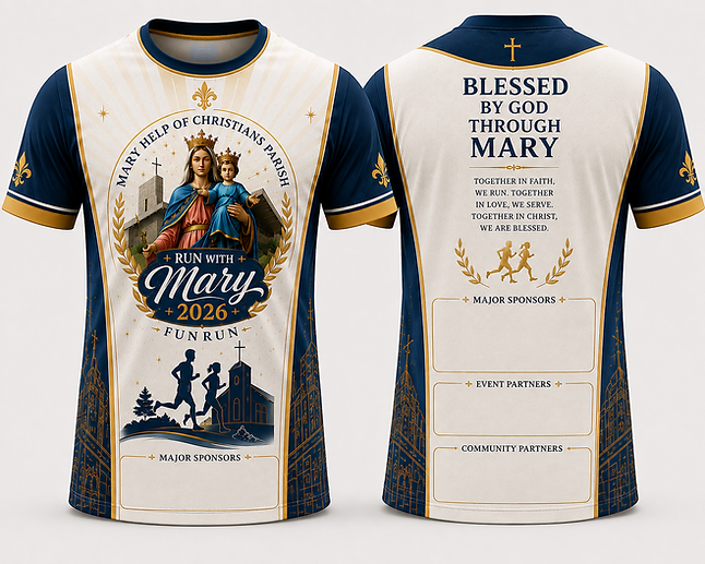 Run With Mary event shirt