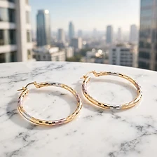 The Dynasty Tri-Tone Hoops