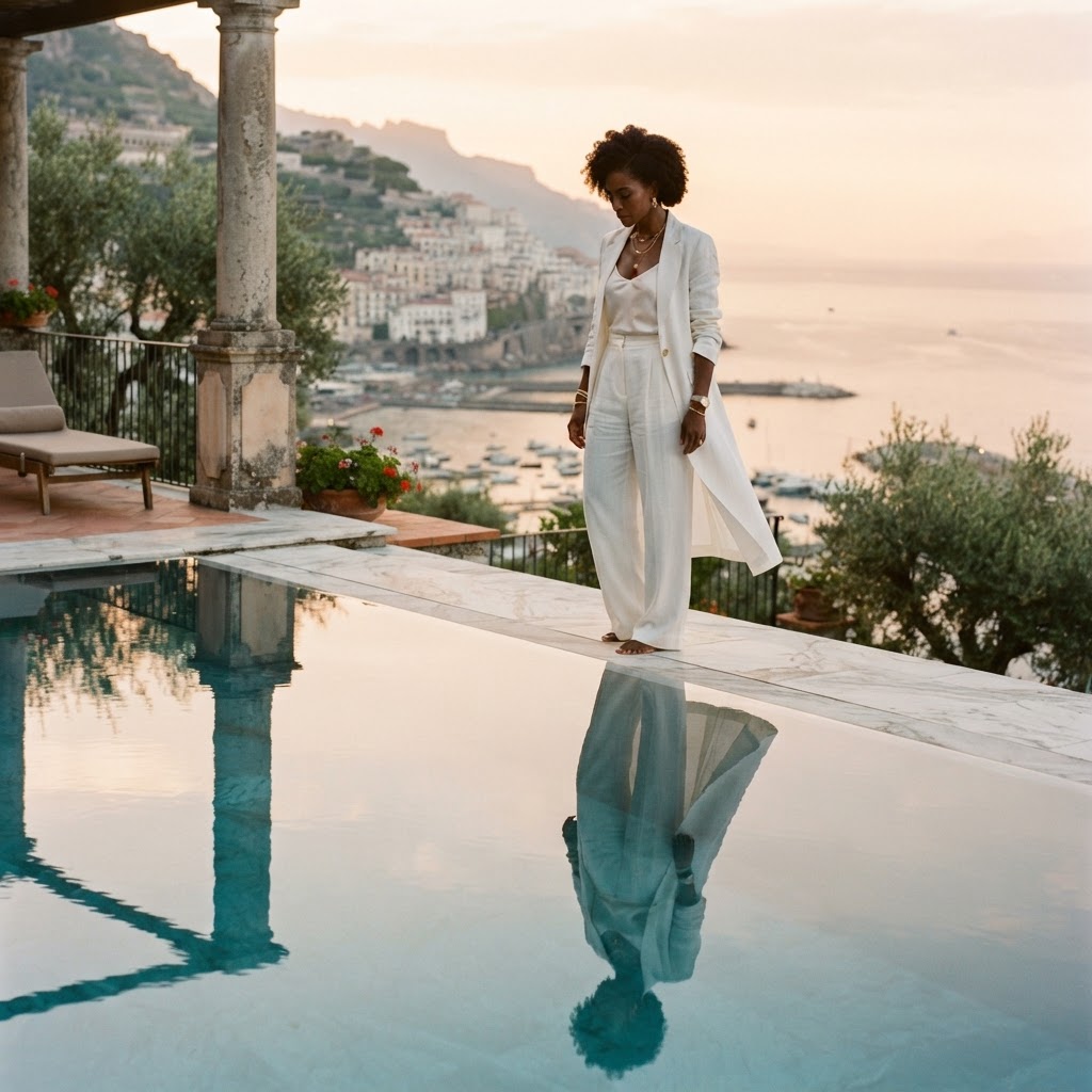 Still Water — golden hour at the infinity pool