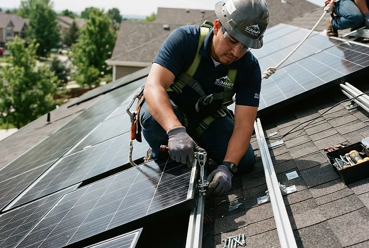 Processo di installazione fotovoltaico