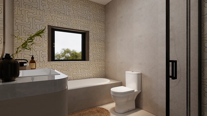 Lavande Bath Render — 3D Render — Polokwane