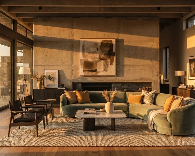 Signature Oryx and Ash lounge at golden hour, Polokwane