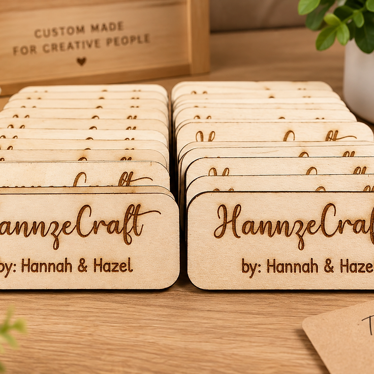 Custom Engraved Wooden Labels personalized gift – main view